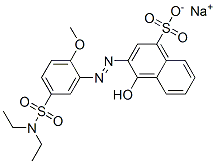 sodium 3-[[5-[(diethylamino)sulphonyl]-2-methoxyphenyl]azo]-4-hydroxynaphthalene-1-sulphonate