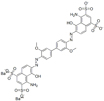 dibarium 6,6'-[(3,3'-dimethoxy[1,1'-biphenyl]-4,4'-diyl)bis(azo)]bis[4-amino-5-hydroxynaphthalene-1,3-disulphonate]