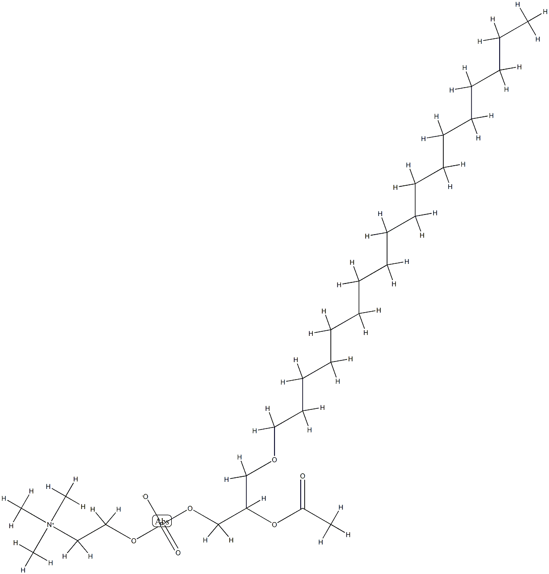 1-0-octadecyl 2-0-acetyl sn-glycero-3-phosphorylcholine