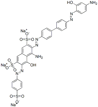 4-amino-3-[[4'-[(4-amino-2-hydroxyphenyl)azo][1,1'-biphenyl]-4-yl]azo]-5-hydroxy-6-[(4-sulphophenyl)azo]naphthalene-2,7-disulphonic acid, sodium salt