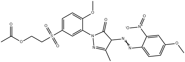 2-[[3-[2,4-dihydro-4-[(4-methoxy-2-nitrophenyl)azo]-5-methyl-3-oxo-3H-pyrazol-2-yl]-4-methoxyphenyl]sulphonyl]ethyl acetate