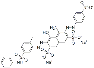 disodium 4-amino-5-hydroxy-6-[[2-methyl-5-[(phenylamino)sulphonyl]phenyl]azo]-3-[(4-nitrophenyl)azo]naphthalene-2,7-disulphonate