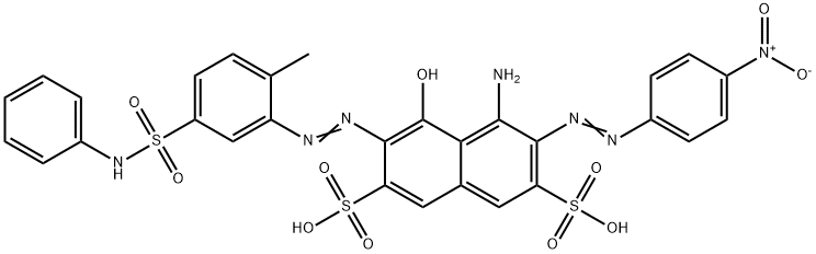 4-amino-5-hydroxy-6-[[2-methyl-5-[(phenylamino)sulphonyl]phenyl]azo]-3-[(4-nitrophenyl)azo]naphthalene-2,7-disulphonic acid