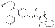 2-[2-[4-[benzyl(2-cyanoethyl)amino]phenyl]vinyl]-1,3,3-trimethyl-3H-indolium chloride