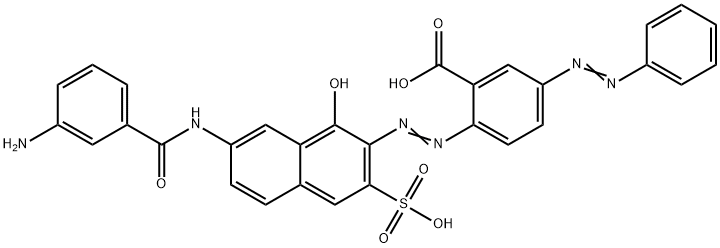 2-[[7-[(3-aminobenzoyl)amino]-1-hydroxy-3-sulpho-2-naphthyl]azo]-5-(phenylazo)benzoic acid
