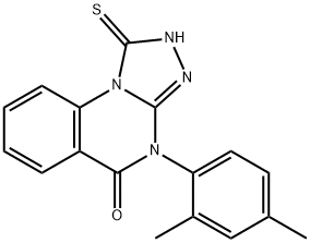 4-(2,4-二甲基苯基)-1-硫烷基-4H,5H-[1,2,4]三唑并[4,3-A]喹唑啉-5-酮