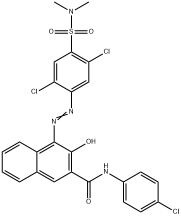 N-(4-氯苯基)-4-[[2,5-二氯-4-[(二甲基氨基)磺酰]苯基]偶氮基]-3-羟基-2-萘甲酰胺