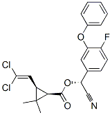 [(R)-cyano-(4-fluoro-3-phenoxy-phenyl)methyl] (1R,3R)-3-(2,2-dichloroethenyl)-2,2-dimethyl-cyclopropane-1-carboxylate