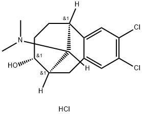 (5alpha,8alpha,9alpha,11R*)-2,3-dichloro-11-(dimethylamino)-5,6,7,8,9,10-hexahydro-5,9-methanobenzocycloocten-8-ol hydrochloride