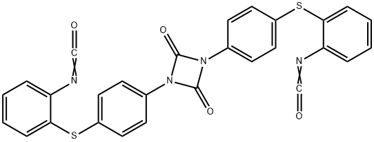 2,4-dioxo-1,3-diazetidine-1,3-diylbis(p-phenylenethio-o-phenylene) diisocyanate