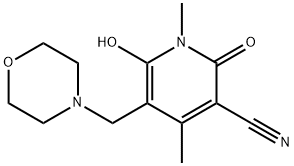 4-HYDROXY-2,5-DIMETHYL-3-(MORPHOLINOMETHYL)-6-OXO-1,3-CYCLOHEXADIENE-1-CARBONITRILE