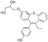 3-[[10-Ethyl-11-(p-hydroxyphenyl)dibenzo[b,f]thiepin-3-yl]oxy]-1,2-propanediol