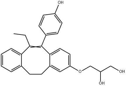 3-[[6-Ethyl-5-(p-hydroxyphenyl)-11,12-dihydrodibenzo[a,e]cycloocten-2-yl]oxy]-1,2-propanediol