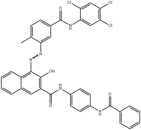 N-[4-(benzoylamino)phenyl]-3-hydroxy-4-[[2-methyl-5-[[(2,4,5-trichlorophenyl)amino]carbonyl]phenyl]azo]naphthalene-2-carboxamide