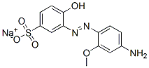 sodium 3-[(4-amino-2-methoxyphenyl)azo]-4-hydroxybenzenesulphonate