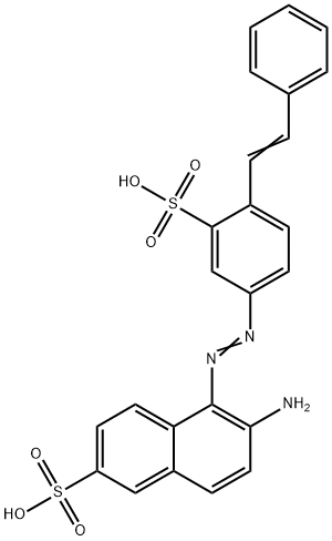 6-amino-5-[[4-(2-phenylvinyl)-3-sulphophenyl]azo]naphthalene-2-sulphonic acid