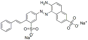 disodium 6-amino-5-[[4-(2-phenylvinyl)-3-sulphonatophenyl]azo]naphthalene-2-sulphonate