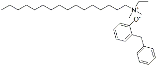 ethylhexadecyldimethylammonium 2-benzylphenolate