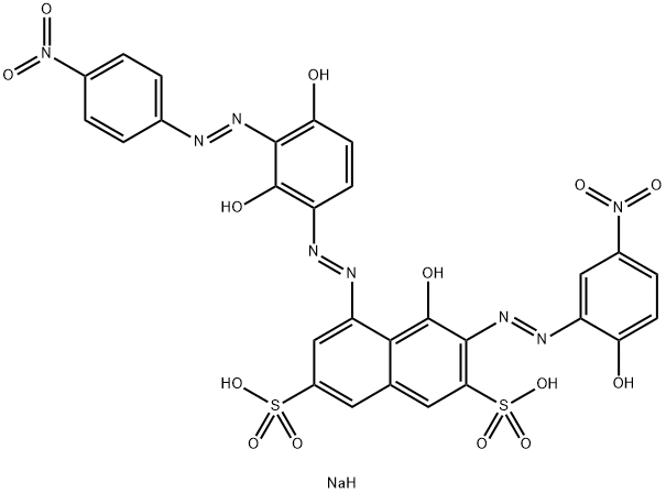 disodium 5-[[2,4-dihydroxy-3-[(4-nitrophenyl)azo]phenyl]azo]-4-hydroxy-3-[(2-hydroxy-5-nitrophenyl)azo]naphthalene-2,7-disulphonate