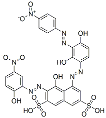 5-[[2,4-dihydroxy-3-[(4-nitrophenyl)azo]phenyl]azo]-4-hydroxy-3-[(2-hydroxy-5-nitrophenyl)azo]naphthalene-2,7-disulphonic acid