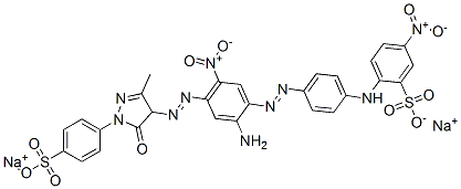 disodium 2-[[4-[[2-amino-4-[[4,5-dihydro-3-methyl-5-oxo-1-(4-sulphonatophenyl)-1H-pyrazol-4-yl]azo]-5-nitrophenyl]azo]phenyl]amino]-5-nitrobenzenesulphonate