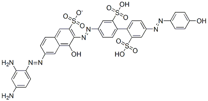 4-[[7-[(2,4-diaminophenyl)azo]-1-hydroxy-3-sulphonato-2-naphthyl]azo]-4'-[(4-hydroxyphenyl)azo][1,1'-biphenyl]-2,2'-disulphonic acid