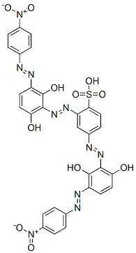 2,4-bis[[2,6-dihydroxy-3-[(4-nitrophenyl)azo]phenyl]azo]benzenesulphonic acid