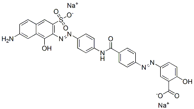 disodium 5-[[4-[[[4-[(7-amino-1-hydroxy-3-sulphonato-2-naphthyl)azo]phenyl]amino]carbonyl]phenyl]azo]salicylate