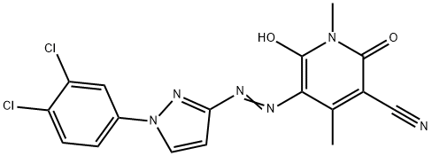 5-[[1-(3,4-dichlorophenyl)-1H-pyrazol-3-yl]azo]-1,2-dihydro-6-hydroxy-1,4-dimethyl-2-oxonicotinonitrile