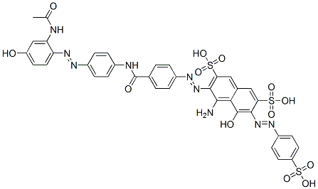 3-[[4-[[[4-[[2-(acetylamino)-4-hydroxyphenyl]azo]phenyl]amino]carbonyl]phenyl]azo]-4-amino-5-hydroxy-6-[(4-sulphophenyl)azo]naphthalene-2,7-disulphonic acid