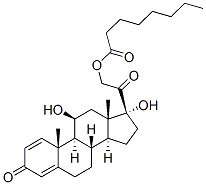 11beta,17,21-trihydroxypregna-1,4-diene-3,20-dione 21-octanoate