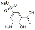 sodium hydrogen 3-amino-5-sulphonatosalicylate