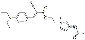 1-[2-[[2-cyano-3-[4-(diethylamino)phenyl]-1-oxoallyl]oxy]ethyl]-1-methyl-1Himidazolium acetate