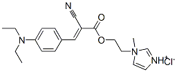 1-[2-[[2-cyano-3-[4-(diethylamino)phenyl]-1-oxoallyl]oxy]ethyl]-1-methyl-1Himidazolium chloride