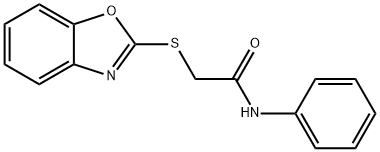 2-(1,3-benzoxazol-2-ylsulfanyl)-N-phenylacetamide