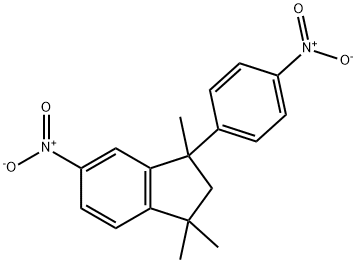 1H-Indene, 2,3-dihydro-1,1,3-trimethyl-5-nitro-3-(4-nitrophenyl)-