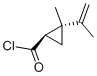 Cyclopropanecarbonyl chloride, 2-methyl-2-(1-methylethenyl)-, trans- (9CI)