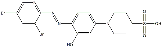 3-[[4-[(3,5-Dibromopyridin-2-yl)azo]-3-hydroxyphenyl]ethylamino]-1-propanesulfonic acid