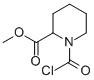 2-Piperidinecarboxylic acid, 1-(chlorocarbonyl)-, methyl ester (9CI)