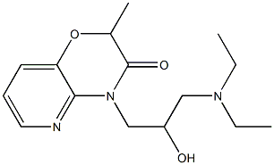 10-(3-diethylamino-2-hydroxy-propyl)-8-methyl-7-oxa-2,10-diazabicyclo[ 4.4.0]deca-2,4,11-trien-9-one