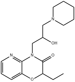 8-ethyl-10-[2-hydroxy-3-(1-piperidyl)propyl]-7-oxa-2,10-diazabicyclo[4 .4.0]deca-2,4,11-trien-9-one