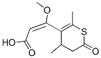 (E)-3-(3,4-Dihydro-4,6-dimethyl-2-oxo-2H-thiopyran-5-yl)-3-methoxypropenoic acid