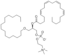 1-O-HEXADECYL-2-ARACHIDONOYL-SN-GLYCERO-3-PHOSPHOCHOLINE;C16-20:4 PC