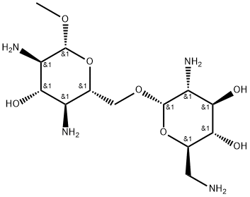 methyl-2,4-diamino-2,4-dideoxy-6-O-(2,6-diamino-2,6-dideoxy-alpha-D-glucopyranosyl)-beta-D-glucopyranoside