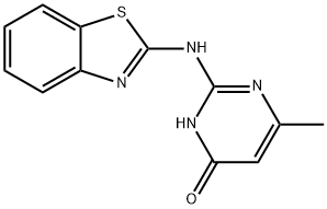 2-(2-benzothiazolylamino)-6-methyl-4(3H)-Pyrimidinone