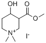 3-Carboxy-1,1-dimethyl-4-hydroxypiperidinium iodide methyl ester