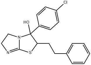 3-(4-Chlorophenyl)-2,3,5,6-tetrahydro-2-(2-phenylethyl)imidazo(2,1-b)t hiazol-3-ol