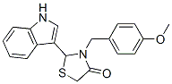 2-(1H-indol-3-yl)-3-[(4-methoxyphenyl)methyl]thiazolidin-4-one