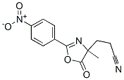 4-Oxazolepropanenitrile,  4,5-dihydro-4-methyl-2-(4-nitrophenyl)-5-oxo-