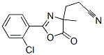 4-Oxazolepropanenitrile,  2-(2-chlorophenyl)-4,5-dihydro-4-methyl-5-oxo-